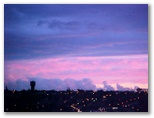 After the storm, a lovely sunset.